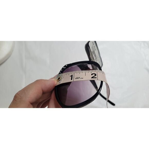 Foster Grant Oversized Black Sunglasses with Crystal Details Maxblock Scratch Re - Picture 11 of 11